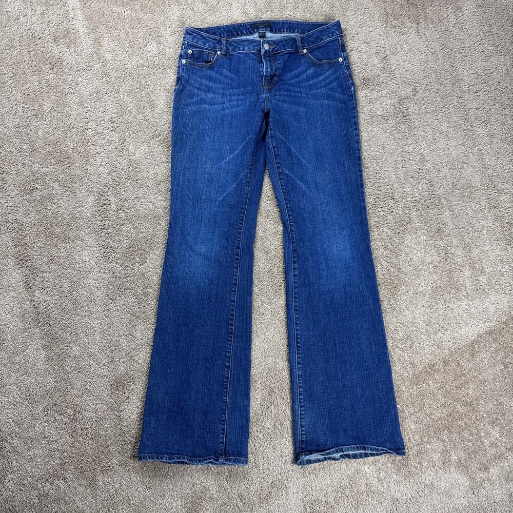 Tall Banana Republic Womens Jeans 10 L Medium Wash Stretch Denim Boot Cut Casual